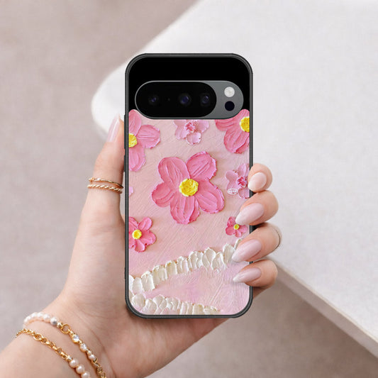 Google Pixel 10 Pro XL Cover - Floral Series - Design 2 - Pink - HQ Premium Shine Durable Shatterproof Case