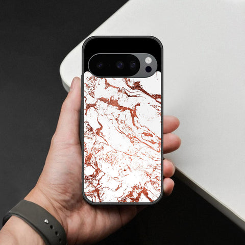 Google Pixel 11 Pro XL Cover - White Marble Series 2 - HQ Premium Shine Durable Shatterproof Case