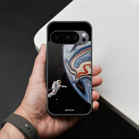 Google Pixel 11 Pro XL Cover - Cosmic Marble Astronaut Design - HQ Premium Shine Durable Shatterproof Case