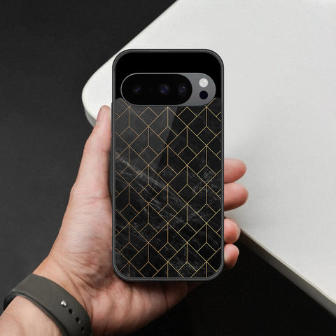Google Pixel 11 Pro XL Cover - Black Marble Series - HQ Premium Shine Durable Shatterproof Case