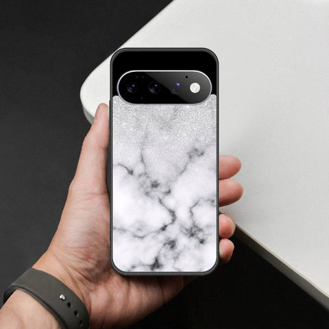 Google Pixel 11 Pro Cover - White Marble Series - HQ Premium Shine Durable Shatterproof Case