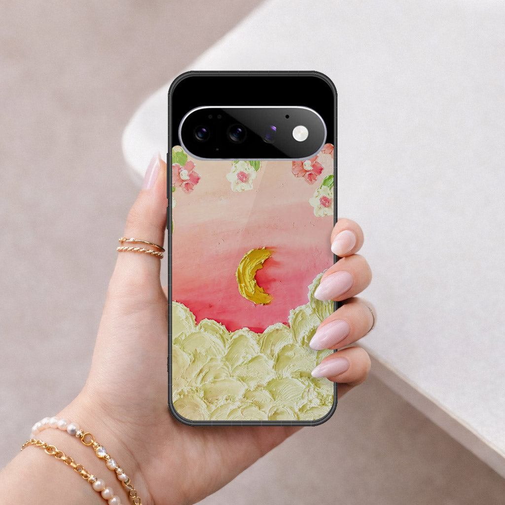 Google Pixel 11 Cover - Floral Series - Design 7 - Pink & Yellow - HQ Premium Shine Durable Shatterproof Case