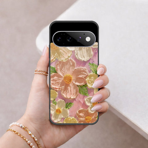 Google Pixel 11 Cover - Floral Series - Design 11 - White & Green - HQ Premium Shine Durable Shatterproof Case