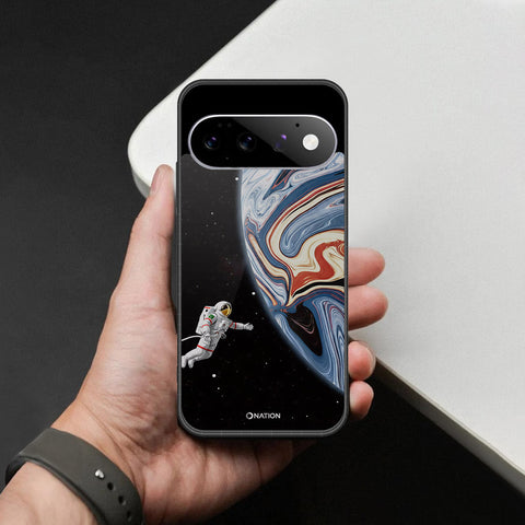 Google Pixel 11 Cover - Cosmic Marble Astronaut Design - HQ Premium Shine Durable Shatterproof Case