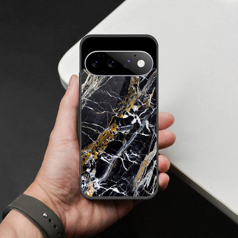 Google Pixel 11 Cover - Black Marble Series - HQ Premium Shine Durable Shatterproof Case