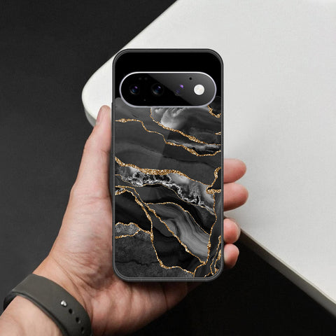 Google Pixel 11 Cover - Black Marble Series - HQ Premium Shine Durable Shatterproof Case