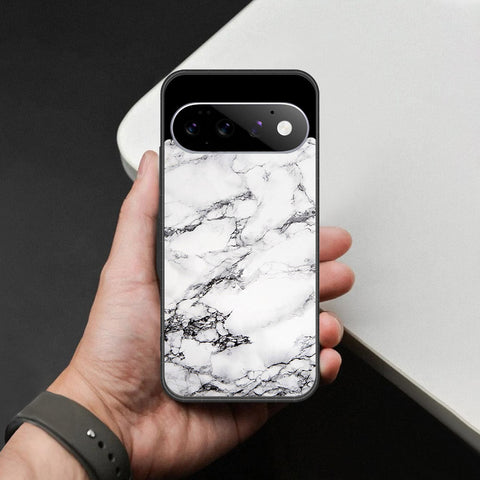Google Pixel 11 Pro Cover - White Marble Series - HQ Premium Shine Durable Shatterproof Case