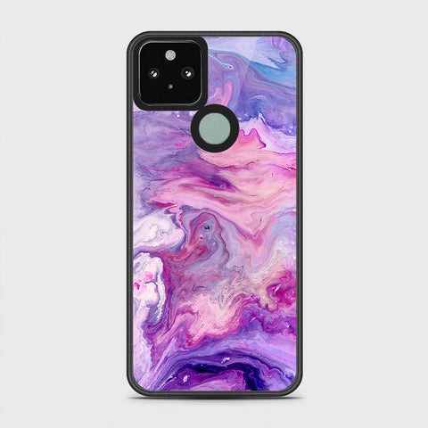 Google Pixel 5 XL Cover - Colorful Marble Series - HQ Premium Shine Durable Shatterproof Case