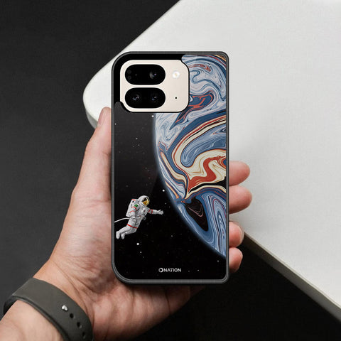Google Pixel 9 Pro Fold Cover - Cosmic Marble Astronaut Design - HQ Premium Shine Durable Shatterproof Case