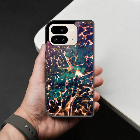 Google Pixel 9 Pro Fold Cover - Colorful Marble Series - HQ Premium Shine Durable Shatterproof Case