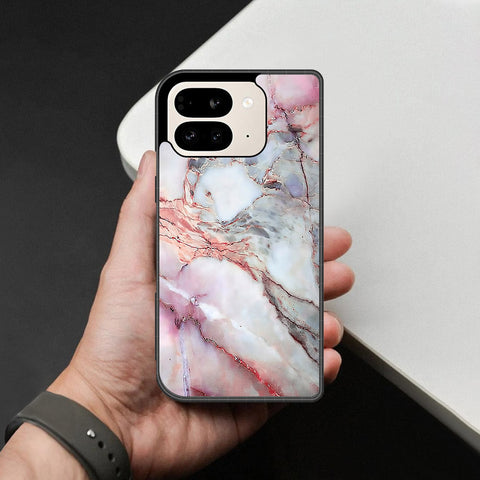 Google Pixel 9 Pro Fold Cover - Colorful Marble Series - HQ Premium Shine Durable Shatterproof Case