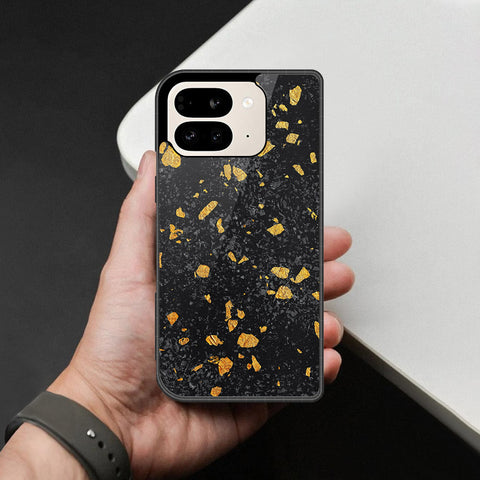 Google Pixel 9 Pro Fold Cover - Black Marble Series - HQ Premium Shine Durable Shatterproof Case
