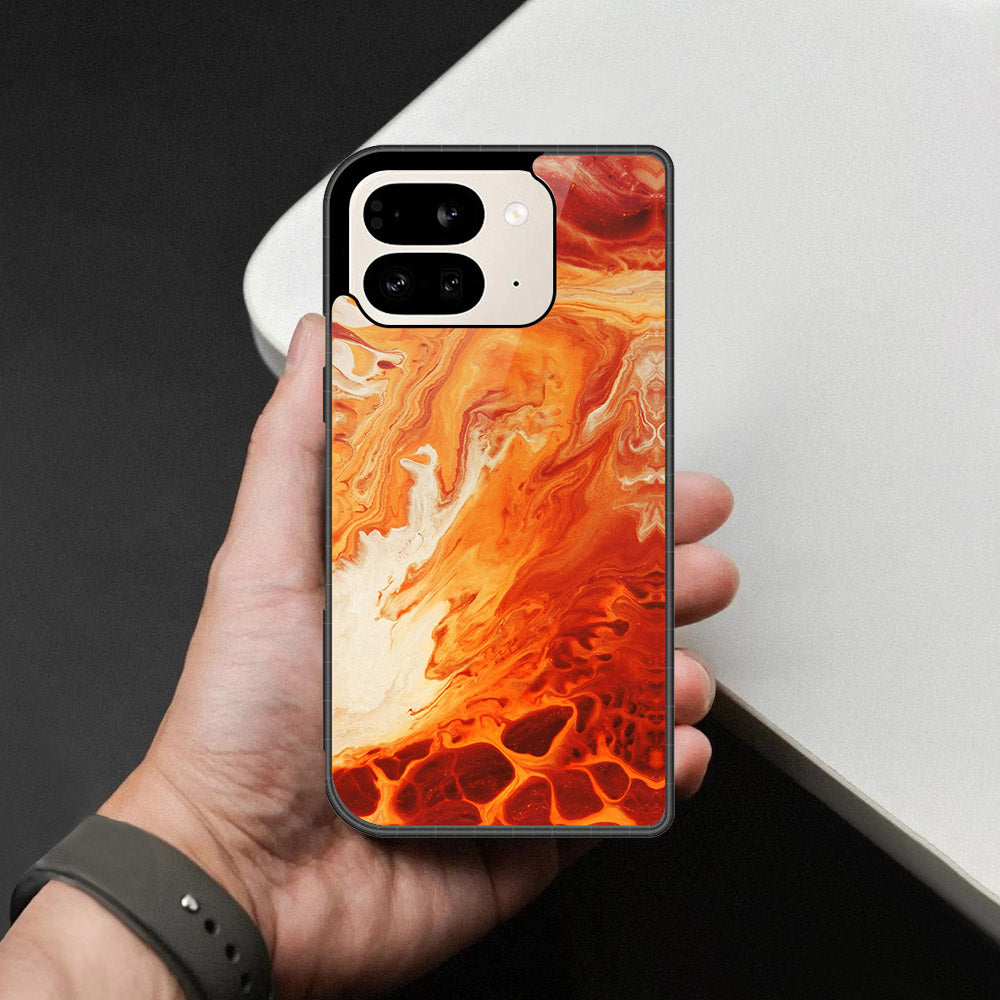 Google Pixel 9 Pro Fold Cover - Mystic Marble Series - HQ Premium Shine Durable Shatterproof Case
