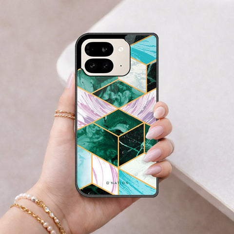 Google Pixel 9 Pro Fold Cover - O'Nation Shades of Marble Series - HQ Premium Shine Durable Shatterproof Case