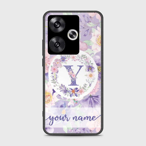 Xiaomi Poco F6 Cover- Personalized Alphabet Series - HQ Ultra Shine Premium Infinity Glass Soft Silicon Borders Case