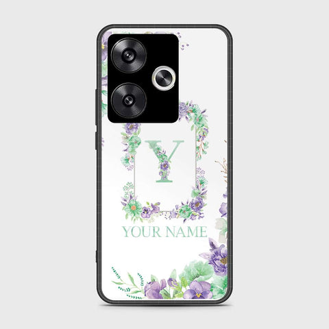 Xiaomi Poco F6 Cover- Personalized Alphabet Series - HQ Ultra Shine Premium Infinity Glass Soft Silicon Borders Case