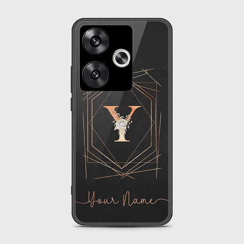 Xiaomi Poco F6 Cover- Personalized Alphabet Series - HQ Ultra Shine Premium Infinity Glass Soft Silicon Borders Case