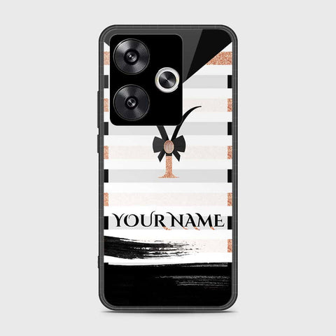 Xiaomi Poco F6 Cover- Personalized Alphabet Series - HQ Ultra Shine Premium Infinity Glass Soft Silicon Borders Case