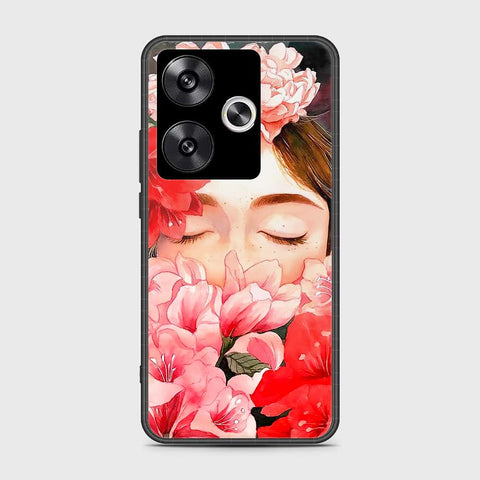 Xiaomi Poco F6 Cover- Floral Series - HQ Ultra Shine Premium Infinity Glass Soft Silicon Borders Case