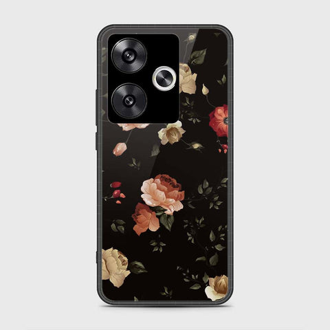 Xiaomi Poco F6 Cover- Floral Series 2 - HQ Ultra Shine Premium Infinity Glass Soft Silicon Borders Case