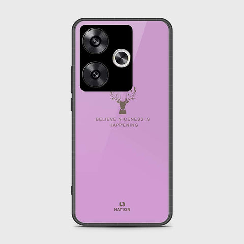 Xiaomi Poco F6 Cover- Nice Series - HQ Ultra Shine Premium Infinity Glass Soft Silicon Borders Case