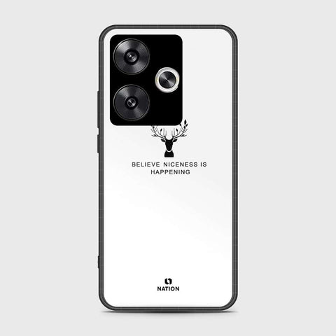 Xiaomi Poco F6 Cover- Nice Series - HQ Ultra Shine Premium Infinity Glass Soft Silicon Borders Case