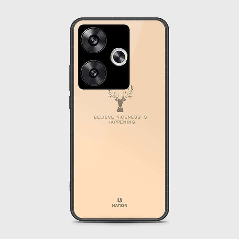 Xiaomi Poco F6 Cover- Nice Series - HQ Ultra Shine Premium Infinity Glass Soft Silicon Borders Case