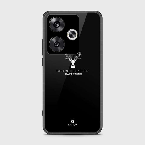 Xiaomi Poco F6 Cover- Nice Series - HQ Ultra Shine Premium Infinity Glass Soft Silicon Borders Case