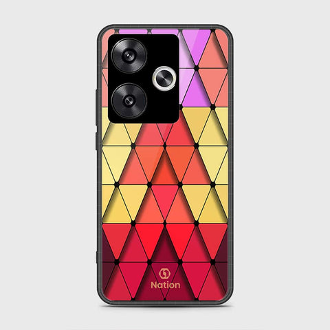 Xiaomi Poco F6 Cover- Onation Pyramid Series - HQ Ultra Shine Premium Infinity Glass Soft Silicon Borders Case