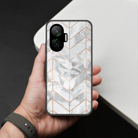 Xiaomi Redmi Turbo 4 Pro Cover - White Marble Series 2 - HQ Premium Shine Durable Shatterproof Case
