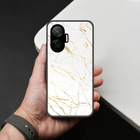 Xiaomi Redmi Turbo 4 Pro Cover - White Marble Series 2 - HQ Premium Shine Durable Shatterproof Case
