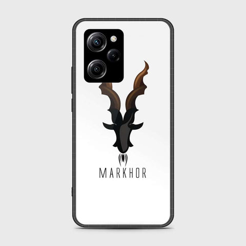 Xiaomi Poco X5 Pro Cover- Markhor Series - HQ Ultra Shine Premium Infinity Glass Soft Silicon Borders Case