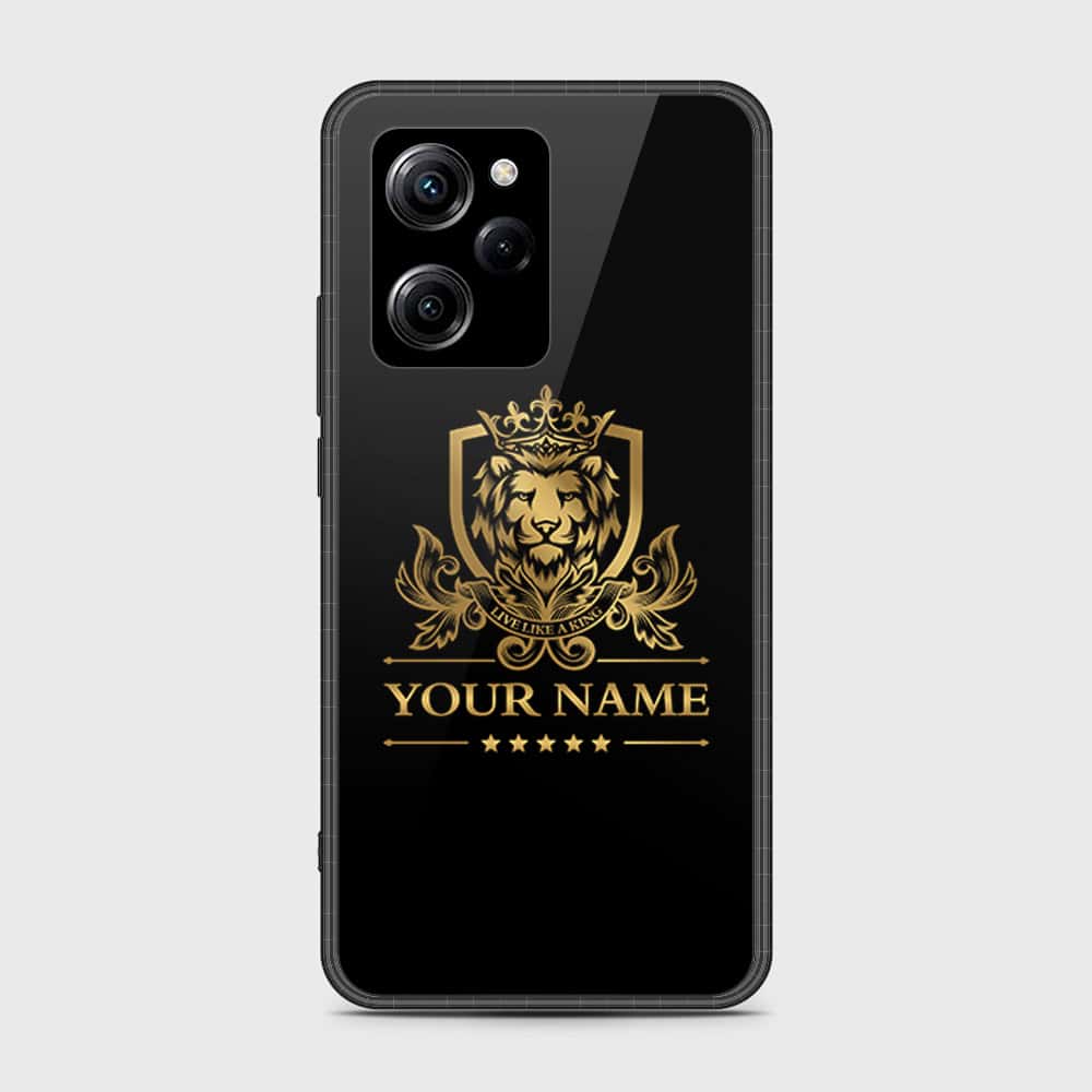Xiaomi Poco X5 Pro Cover- Gold Series - HQ Ultra Shine Premium Infinity Glass Soft Silicon Borders Case
