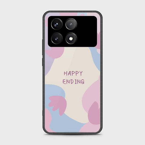 Xiaomi Redmi K70 Cover- Happy Series - HQ Ultra Shine Premium Infinity Glass Soft Silicon Borders Case