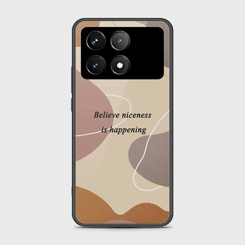 Xiaomi Redmi K70 Cover- Happy Series - HQ Ultra Shine Premium Infinity Glass Soft Silicon Borders Case