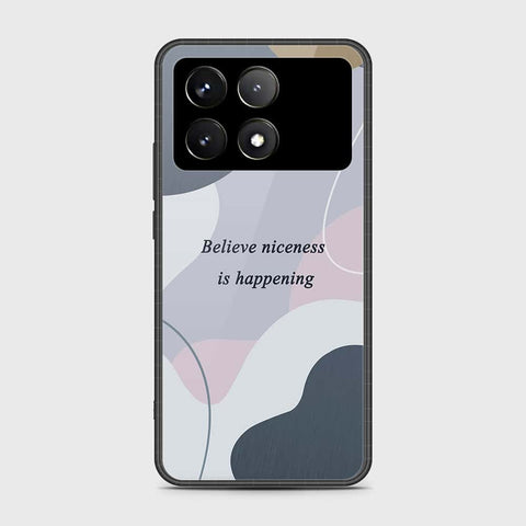 Xiaomi Redmi K70 Cover- Happy Series - HQ Ultra Shine Premium Infinity Glass Soft Silicon Borders Case