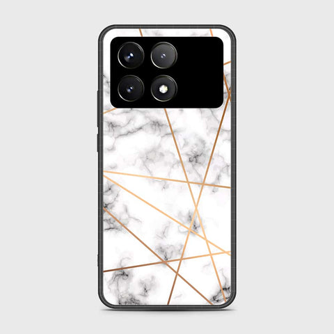 Xiaomi Redmi K70E Cover- White Marble Series 2 - HQ Premium Shine Durable Shatterproof Case