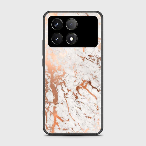 Xiaomi Redmi K70E Cover- White Marble Series 2 - HQ Premium Shine Durable Shatterproof Case