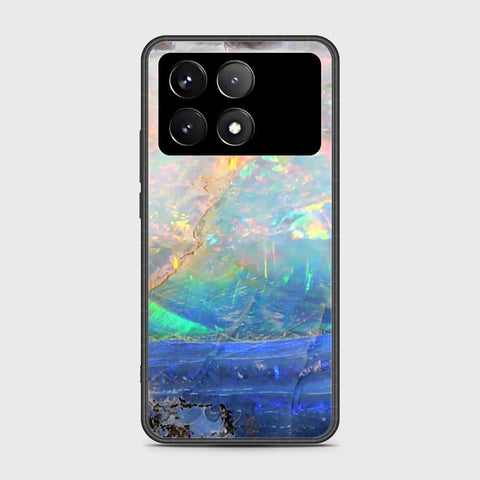 Xiaomi Redmi K70 Cover- Colorful Marble Series - HQ Ultra Shine Premium Infinity Glass Soft Silicon Borders Case