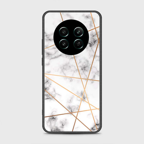 Realme 12 4G Cover- White Marble Series 2 - HQ Ultra Shine Premium Infinity Glass Soft Silicon Borders Case