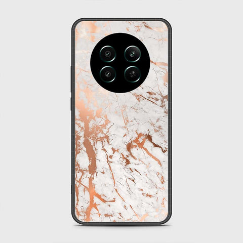 Realme 12 4G Cover- White Marble Series 2 - HQ Ultra Shine Premium Infinity Glass Soft Silicon Borders Case