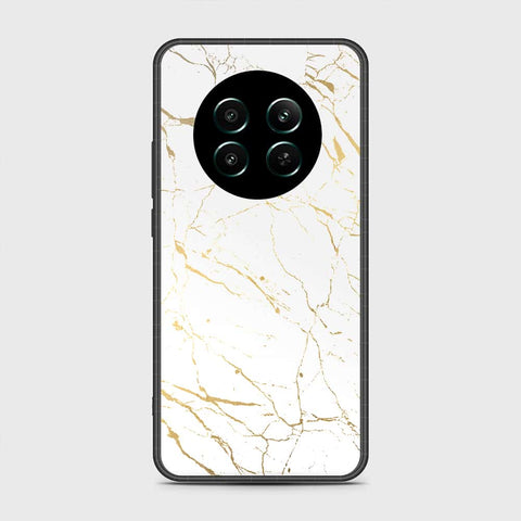 Realme 12 4G Cover- White Marble Series 2 - HQ Ultra Shine Premium Infinity Glass Soft Silicon Borders Case
