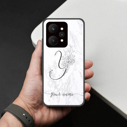 Realme 15 Pro - Personalized Alphabet Series - HQ Ultra Shine Premium Infinity Glass Soft Silicon Borders Case