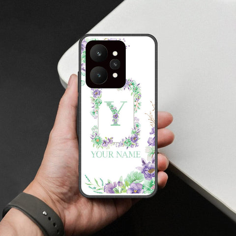 Realme 15 Pro - Personalized Alphabet Series - HQ Ultra Shine Premium Infinity Glass Soft Silicon Borders Case