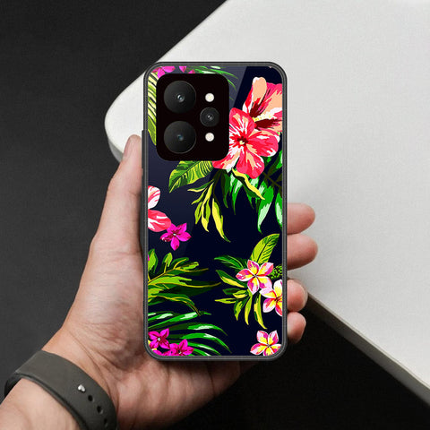Realme 15 Pro - Floral Series - HQ Ultra Shine Premium Infinity Glass Soft Silicon Borders Case