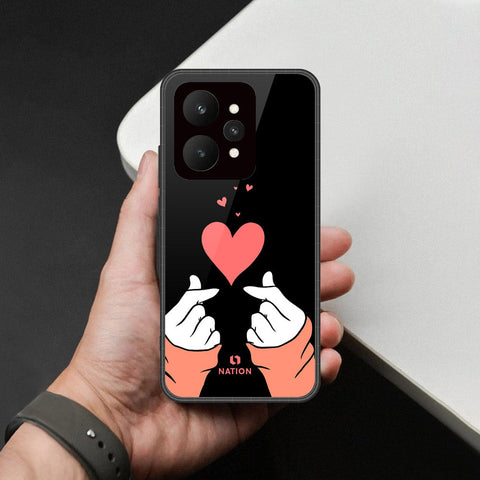 Realme 15 Pro - Onation Heart Series - HQ Ultra Shine Premium Infinity Glass Soft Silicon Borders Case