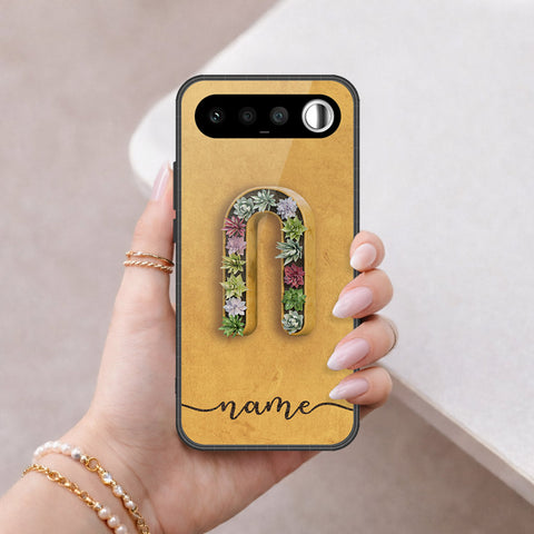 Realme 16 Cover - Personalized Alphabet Series - HQ Ultra Shine Premium Infinity Glass Soft Silicon Borders Case