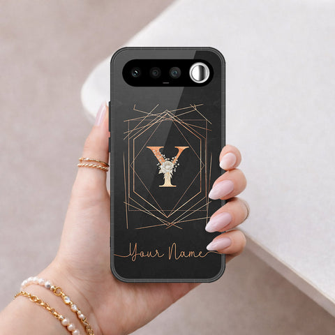 Realme 16 Cover - Personalized Alphabet Series - HQ Ultra Shine Premium Infinity Glass Soft Silicon Borders Case