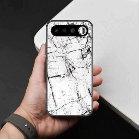 Realme 16 Cover - White Marble Series 2 - HQ Ultra Shine Premium Infinity Glass Soft Silicon Borders Case