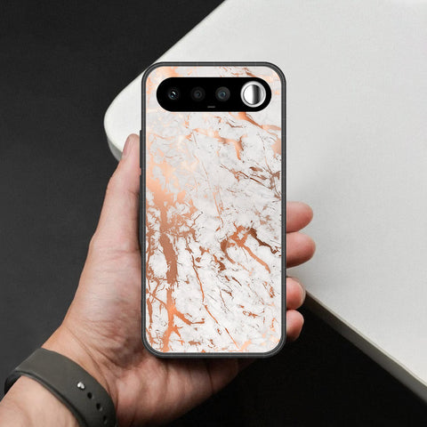 Realme 16 Cover - White Marble Series 2 - HQ Ultra Shine Premium Infinity Glass Soft Silicon Borders Case